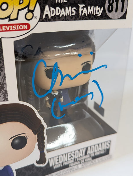 The Addams Family Wednesday Addams Funko Pop! Vinyl Figure #811 Signed by Christina Ricci