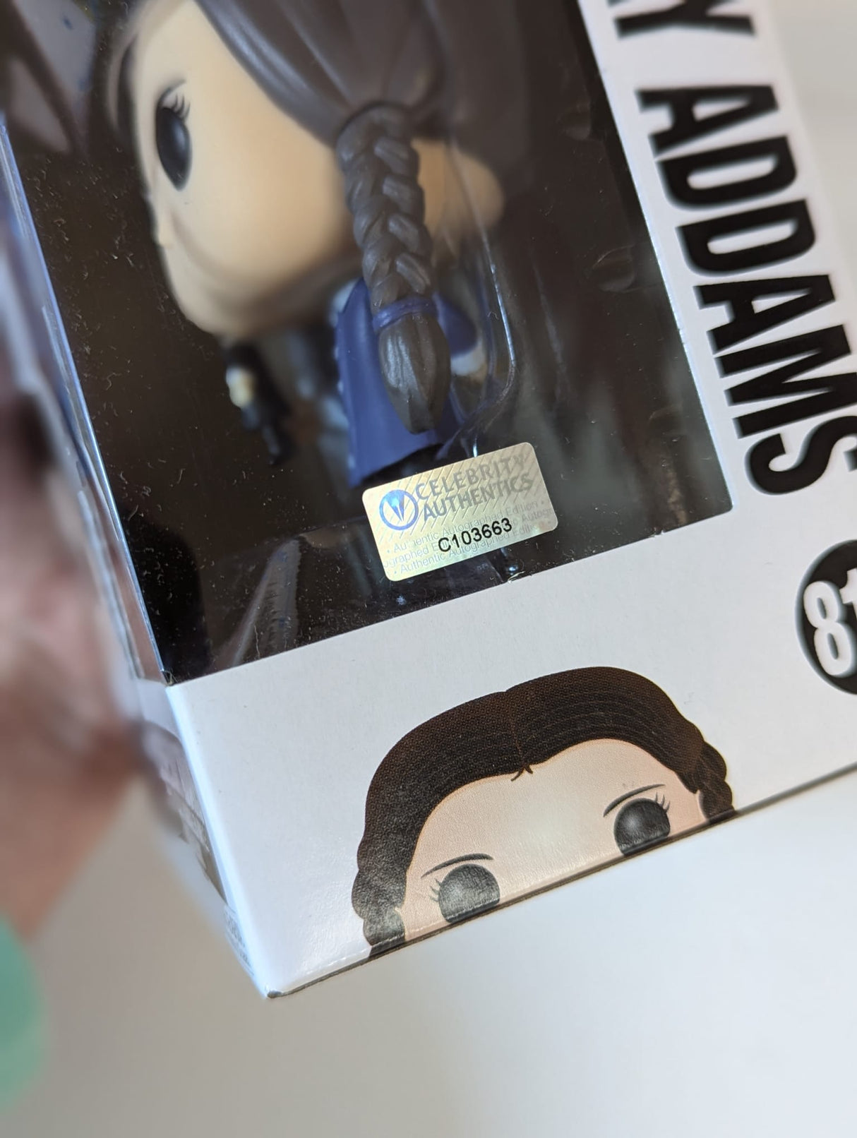 The Addams Family Wednesday Addams Funko Pop! Vinyl Figure #811 Signed by Christina Ricci