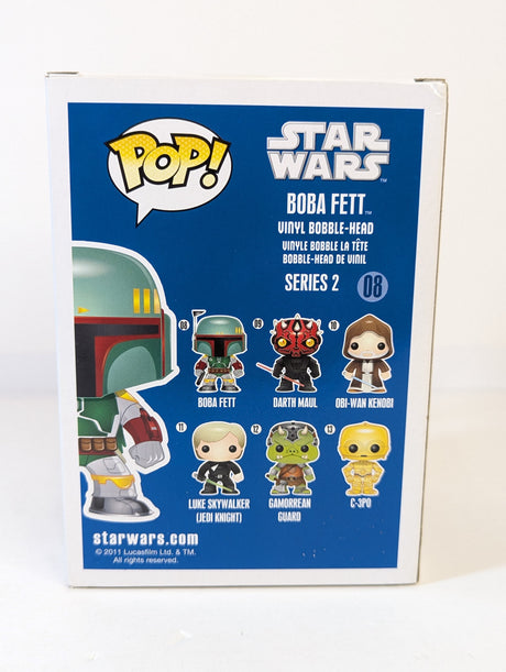 Star Wars Boba Fett Funko Pop! Vinyl Figure #08 Signed by Jeremy Bulloch