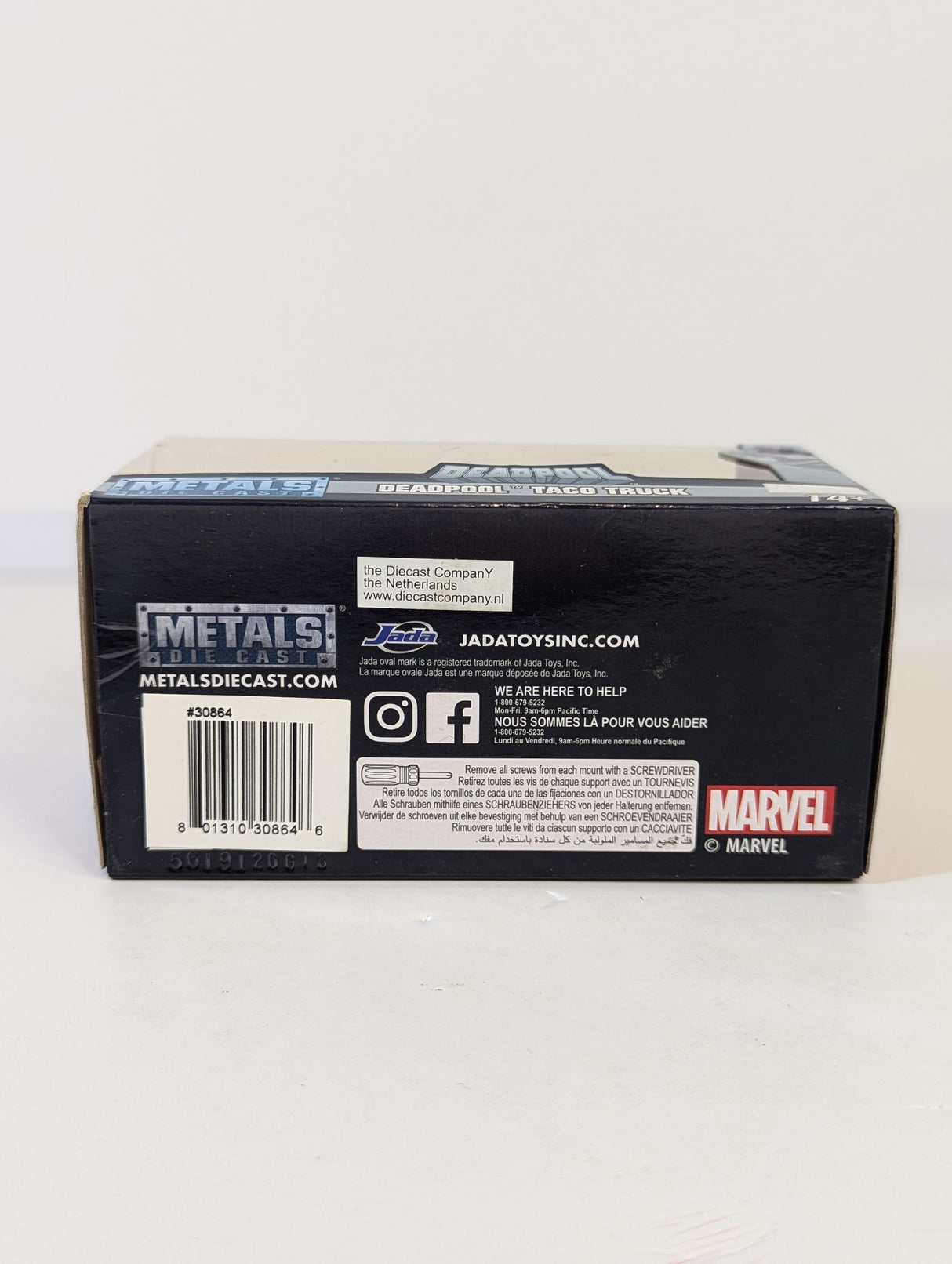 Marvel Deadpool Taco Truck Metals Die Cast Model Toy (Black Version)