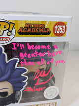 My Hero Academia Hitoshi Shinso Funko Pop! Vinyl Figure #1353 Signed by Jarrod Greene