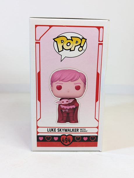 Star Wars Luke Skywalker With Grogu (Valentine's Edition) Funko Pop! Vinyl Figure #494