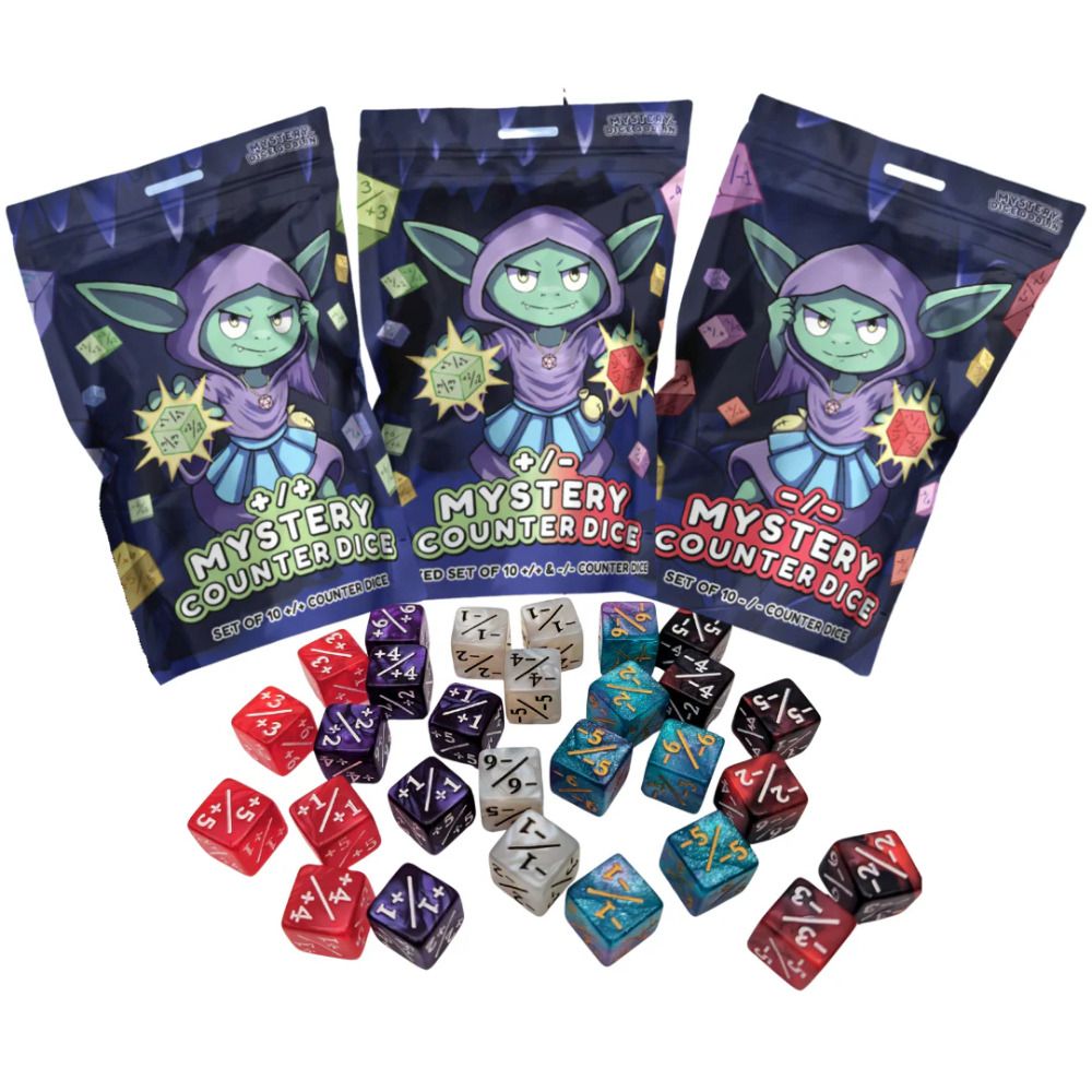 Counter Dice Mystery Bags Minus Bags +/+