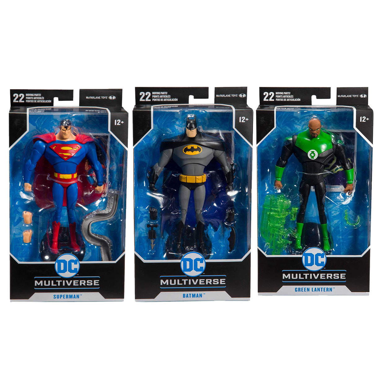Batman, Superman and Green Lantern Animated Series Figure Set
