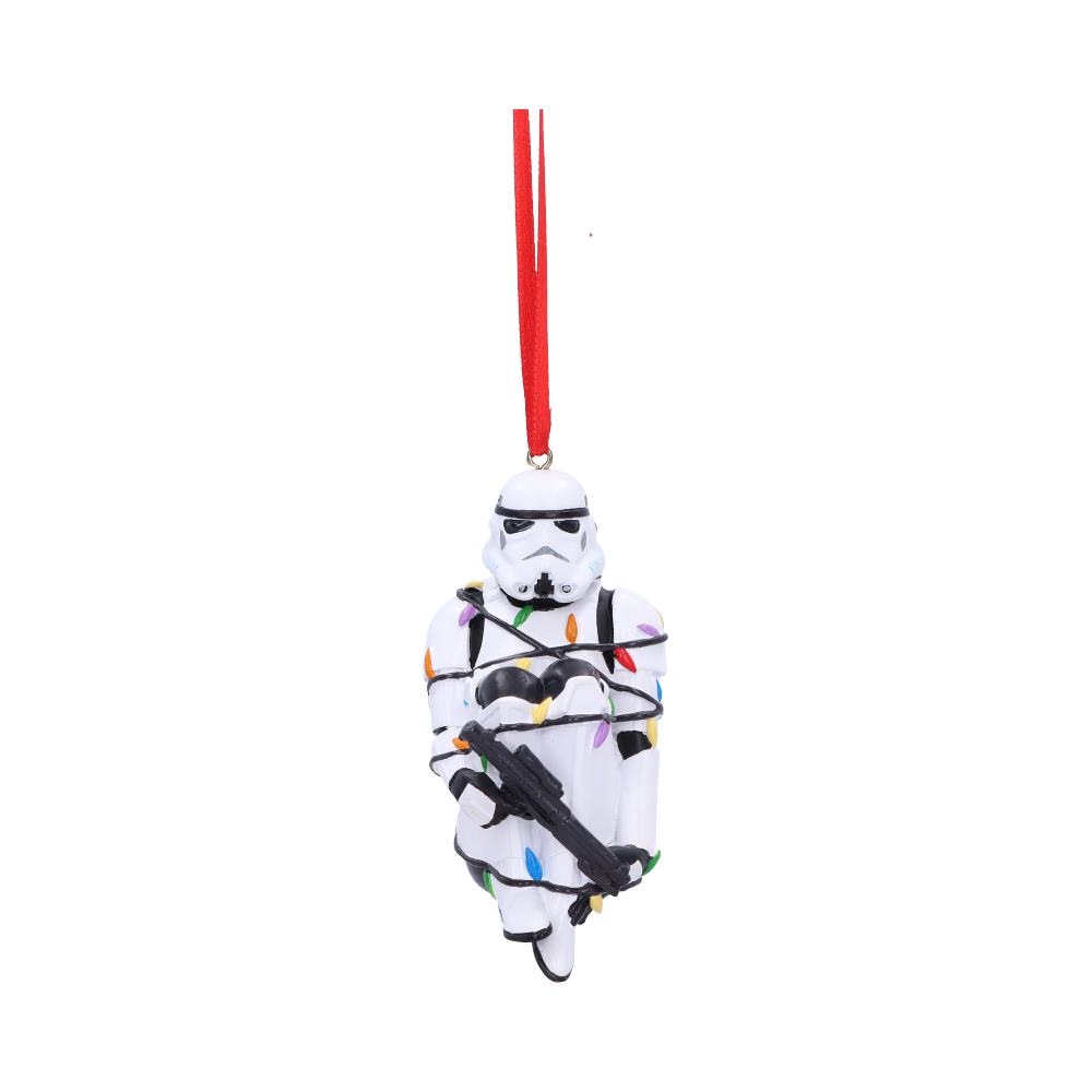 Star Wars Stormtrooper In Fairy Lights Hanging Ornament 9cm