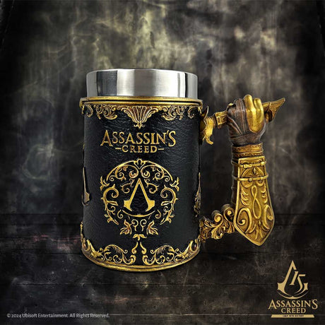 Assassin's Creed Through the Ages Black and Gold Tankard