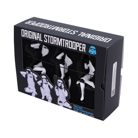 Star Wars Three Wise Sitting Stormtroopers Resin Figure 3-Pack 11cm