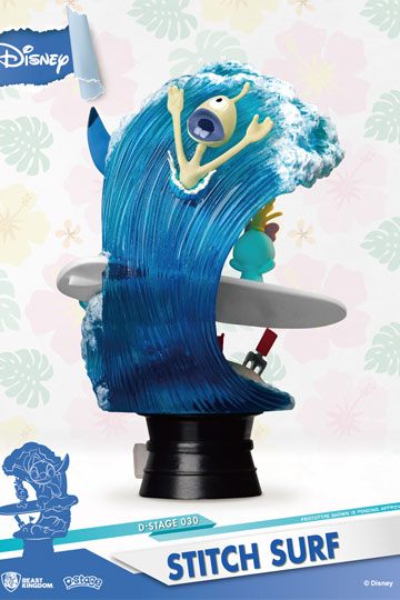 Disney Summer Series Stitch Surf 15 cm D-Stage PVC Diorama