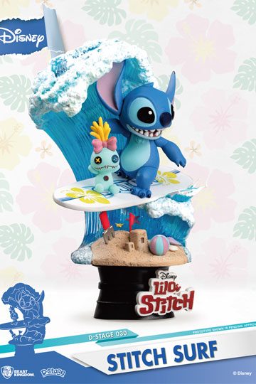 Disney Summer Series Stitch Surf 15 cm D-Stage PVC Diorama