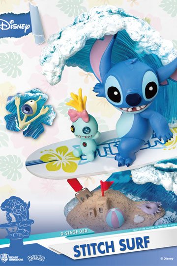 Disney Summer Series Stitch Surf 15 cm D-Stage PVC Diorama