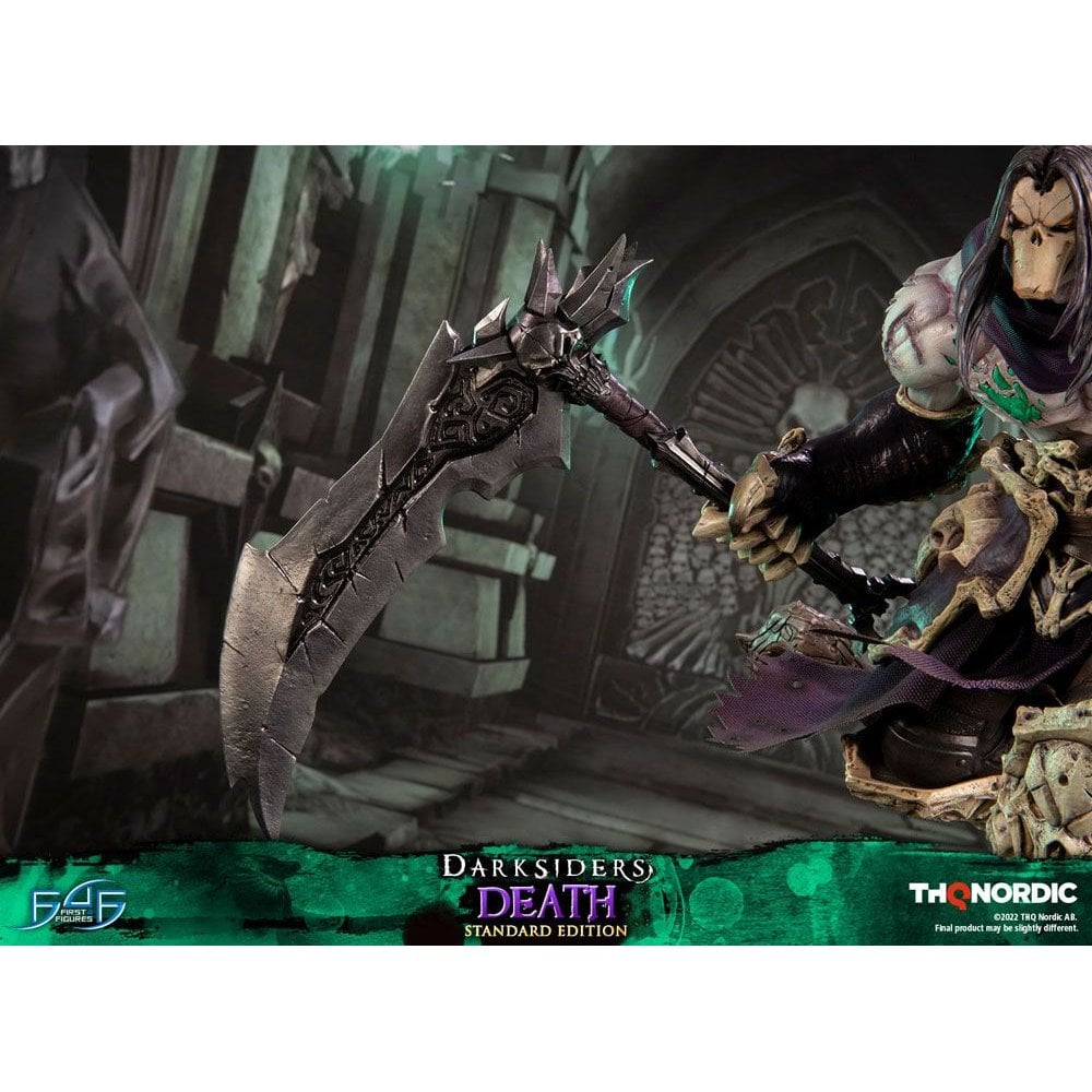 First 4 Figures Darksiders Death Resin Statue - Necromancer Armor Edition Collectible - View #8