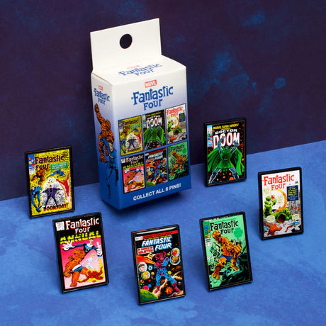 Marvel The Fantastic Four Comic Cover Collectible Pin Mystery Box