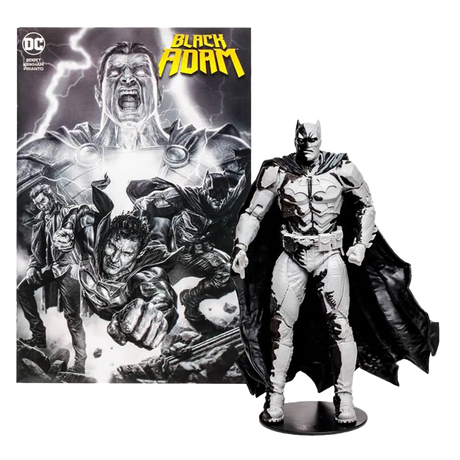 DC Direct: Gold Label Series Wave 1: Batman (Line Art Variant SDCC) Action Figure With Comic