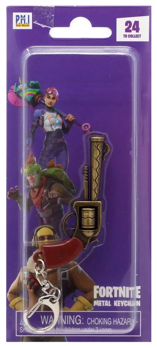 Fortnite Bronze Revolver Metal Keychain
