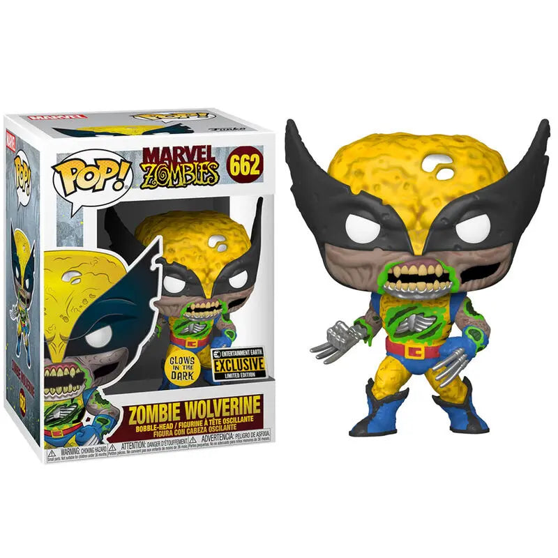 Marvel Zombie Wolverine (Glow in the Dark) Funko Pop! Vinyl Figure #662