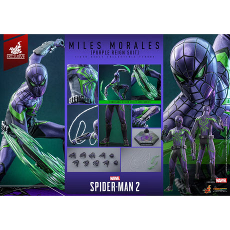Spider-Man 2 Miles Morales Hot Toy Exclusive 1/6 Scale Purple Reign Suit