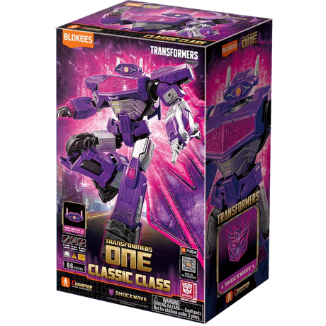 Transformers One Shockwave Classic Class Blokees Model Kit Action Figure