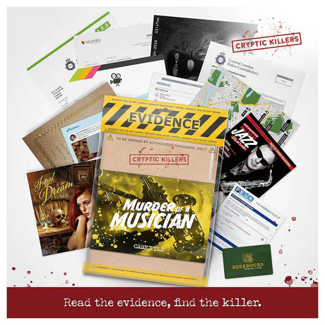 Murder Of A Musician Case File Evidence Bag Cryptic Killers