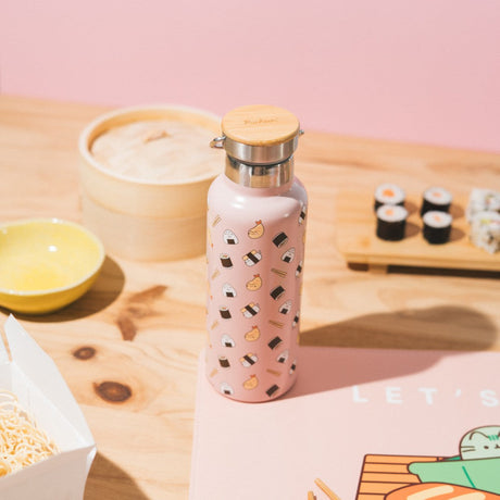 Pusheen Metal bottle Sushi Roll