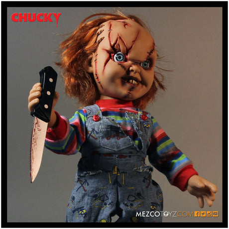 Chucky Scarred 15" Mega Figure with Sound