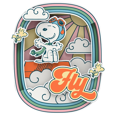 Peanuts™ Snoopy's Pilot Dreams Wooden Magnet