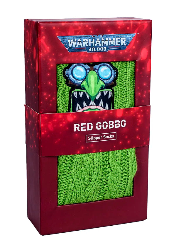 Warhammer Red Gobbo Slipper Socks