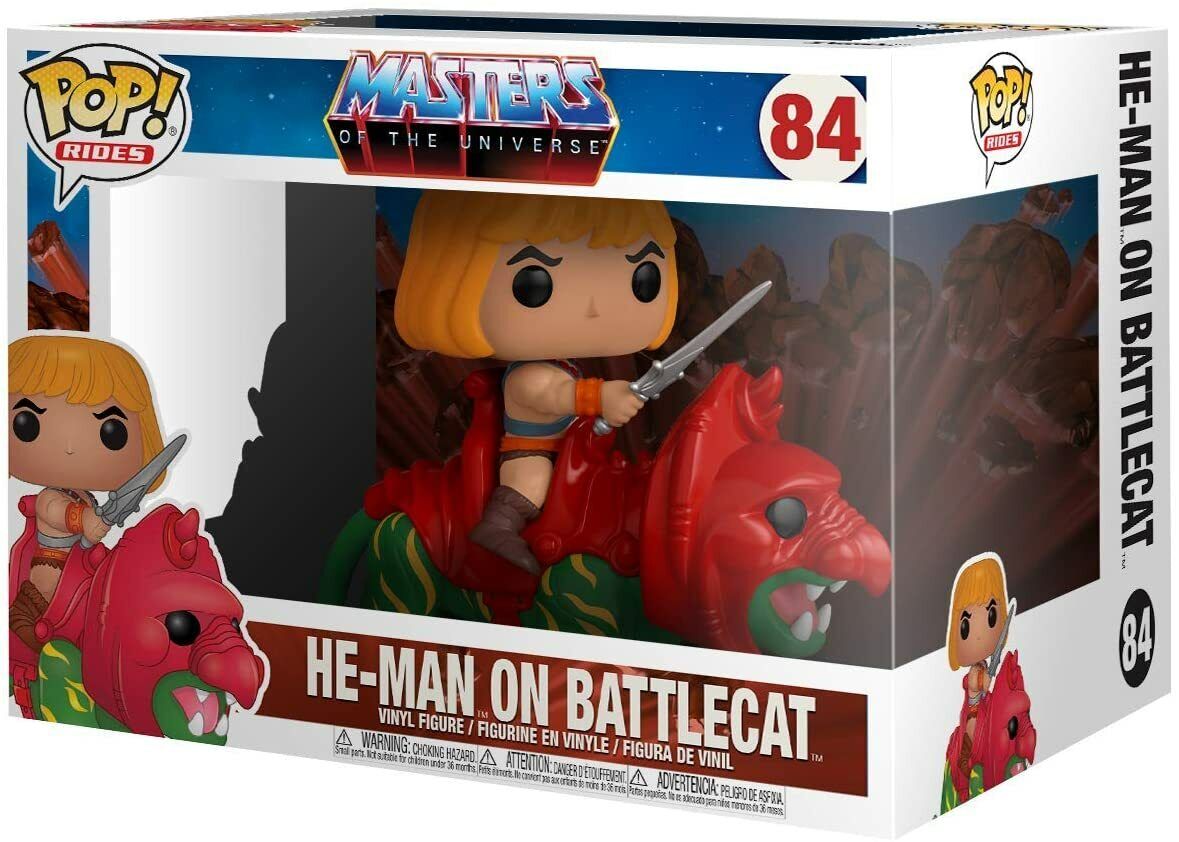 Masters of the Universe He-Man on Battlecat Funko Pop! Rides Vinyl Figure #84