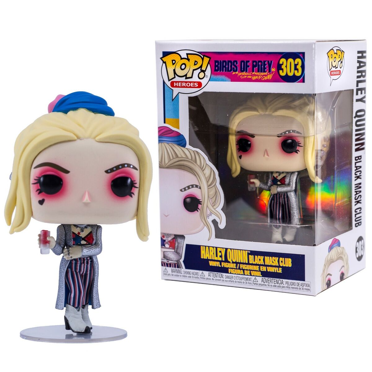 DC Comics Birds of Prey Harley Quinn (Black Mask Club) Funko Pop! Vinyl Figure #303