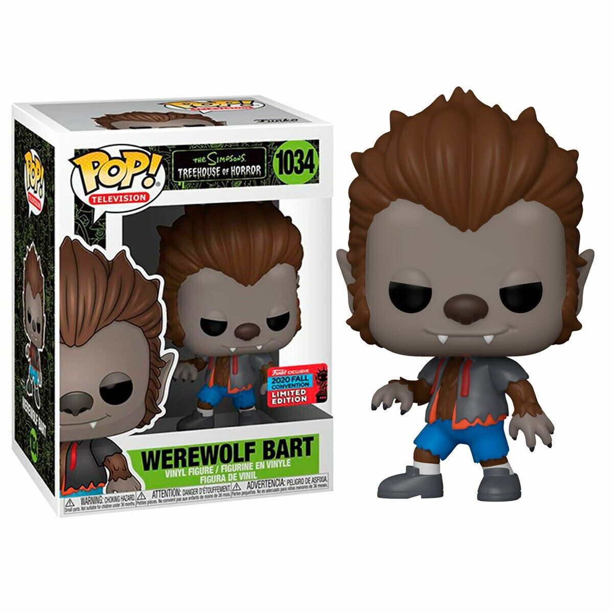 The Simpsons Treehouse of Horror Werewolf Bart Funko Pop! Vinyl Figure #1034