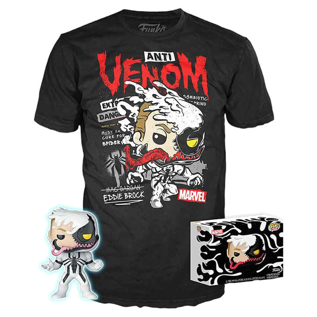 Marvel Anti-Venom + T-Shirt (XL) Pop! Vinyl