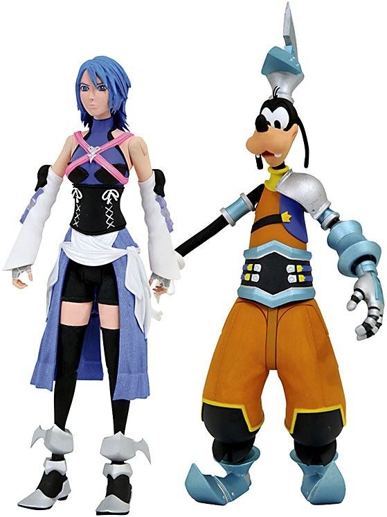 Kingdom Hearts Aqua & Goofy in Birth by Sleep Outfit 7 Inch Action Figure 2-Pack