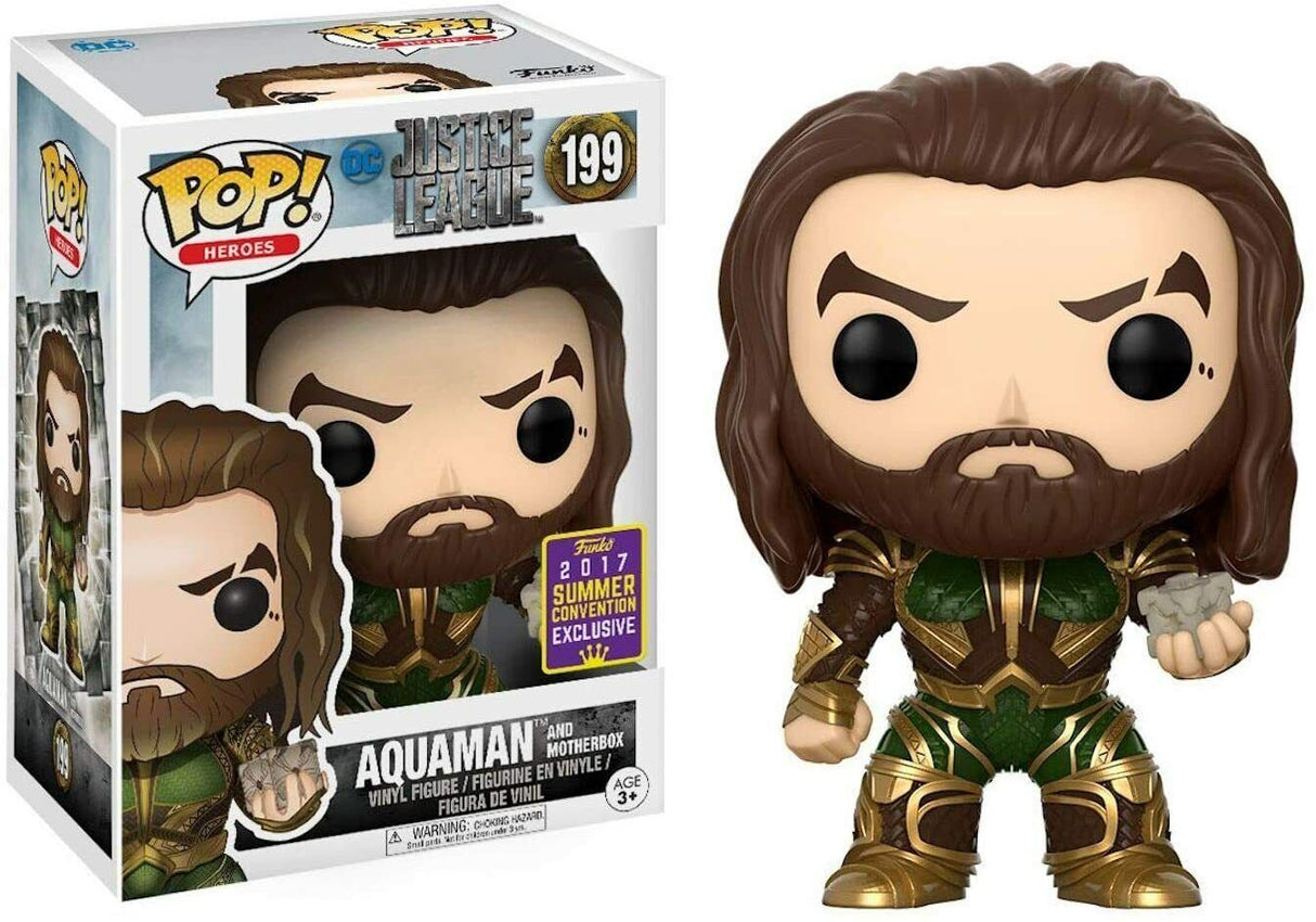 DC Comics Justice League Aquaman and Motherbox Pop! Vinyl #199