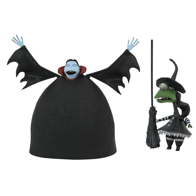 The Nightmare Before Christmas - Short Vampire and Zeldaborn Witch Action Figures by Diamond Select