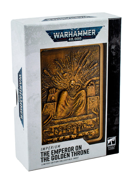 Warhammer 40K Imperium The Emperor on the Golden Throne Collectible Ingot