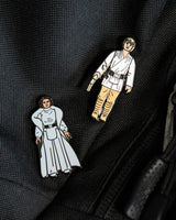 Star Wars Luke Skywalker and Princess Leia Enamel Pin Badge Set