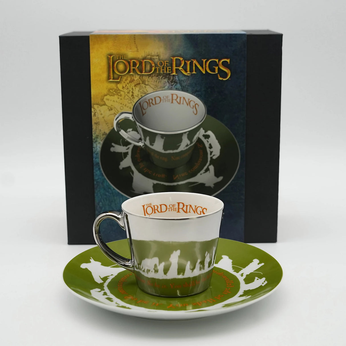 The Lord of the Rings Fellowship Mirror Mug and Plate Set