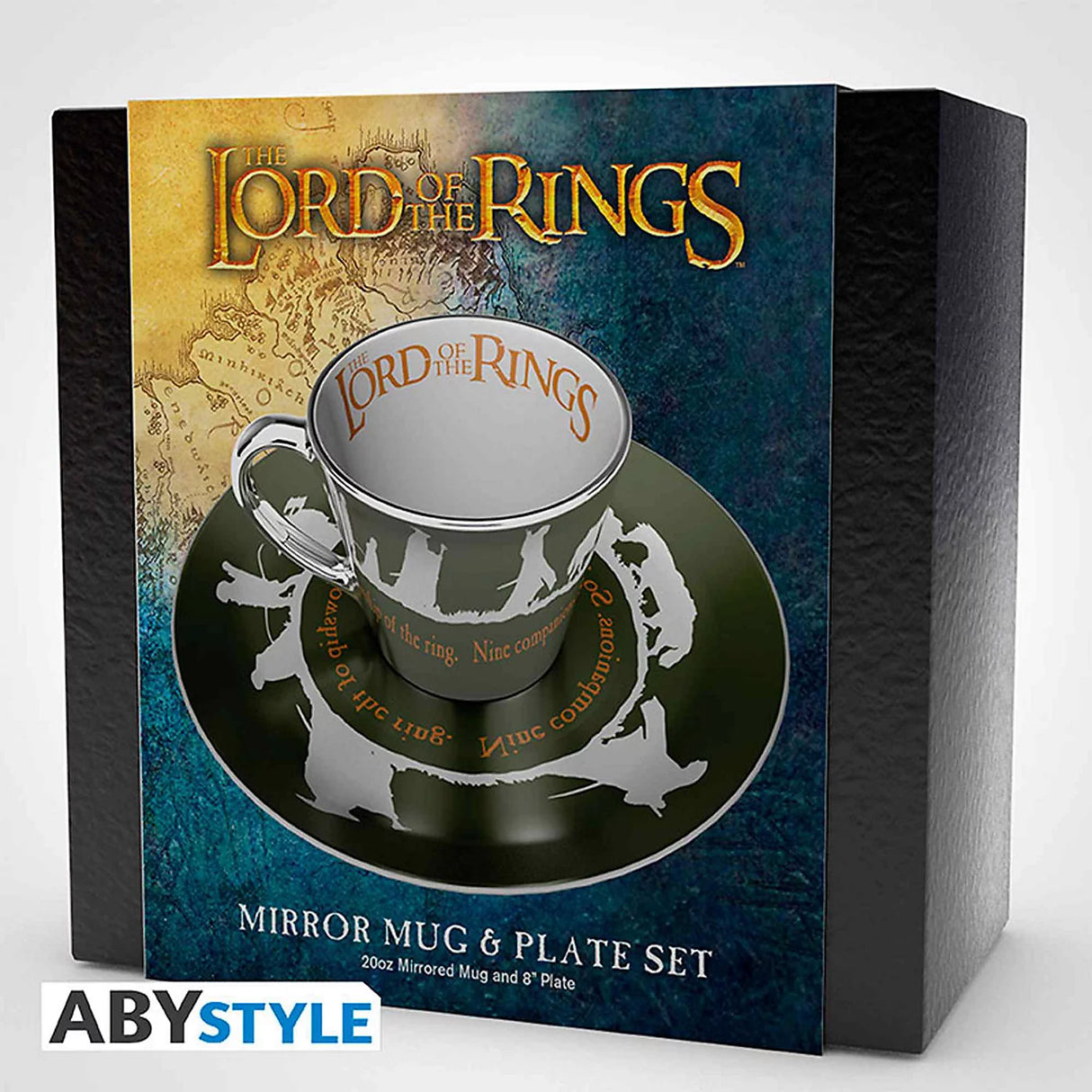 The Lord of the Rings Fellowship Mirror Mug and Plate Set