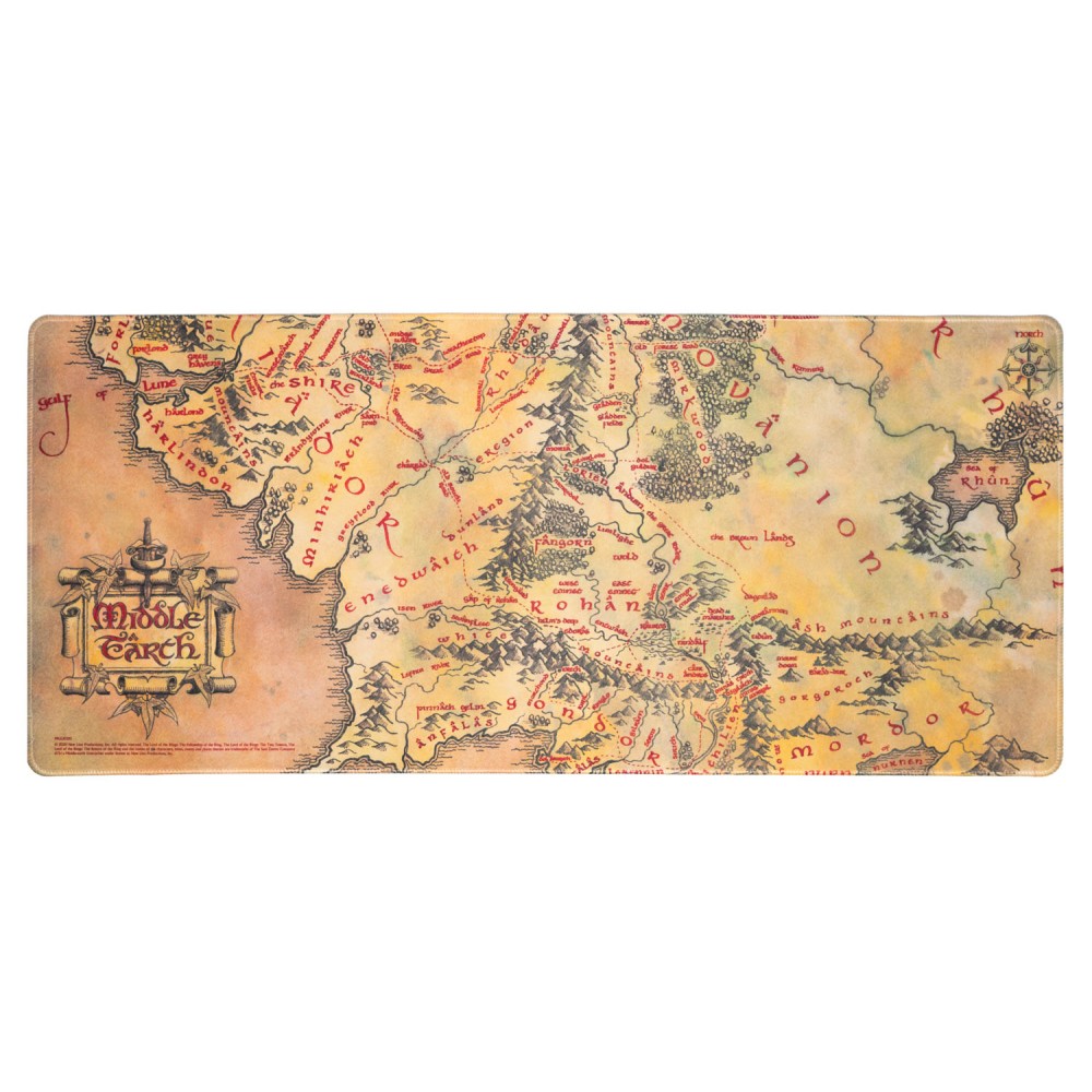 The Lord of the Rings Middle Earth Map XL Desk/Mouse Mat