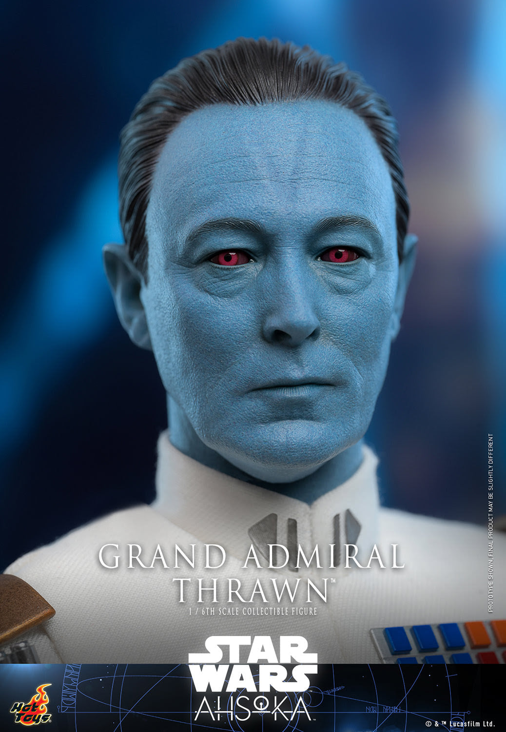 Star Wars Ahsoka Grand Admiral Thrawn Hot Toys Action Figure