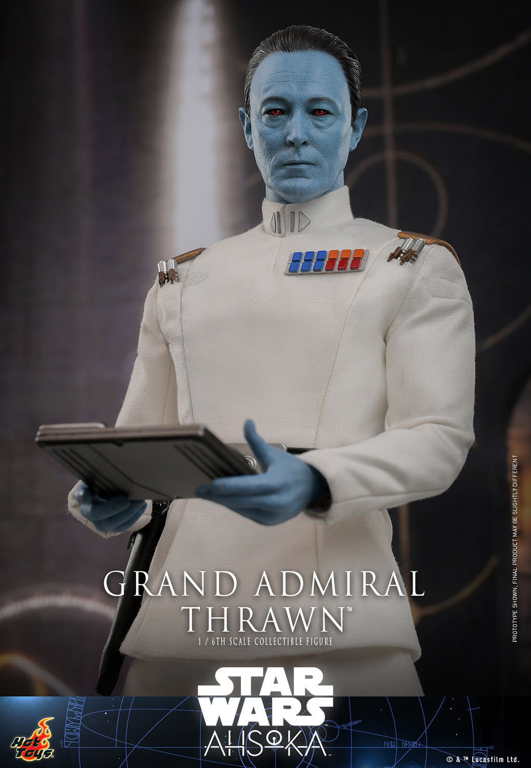 Star Wars Ahsoka Grand Admiral Thrawn Hot Toys Action Figure