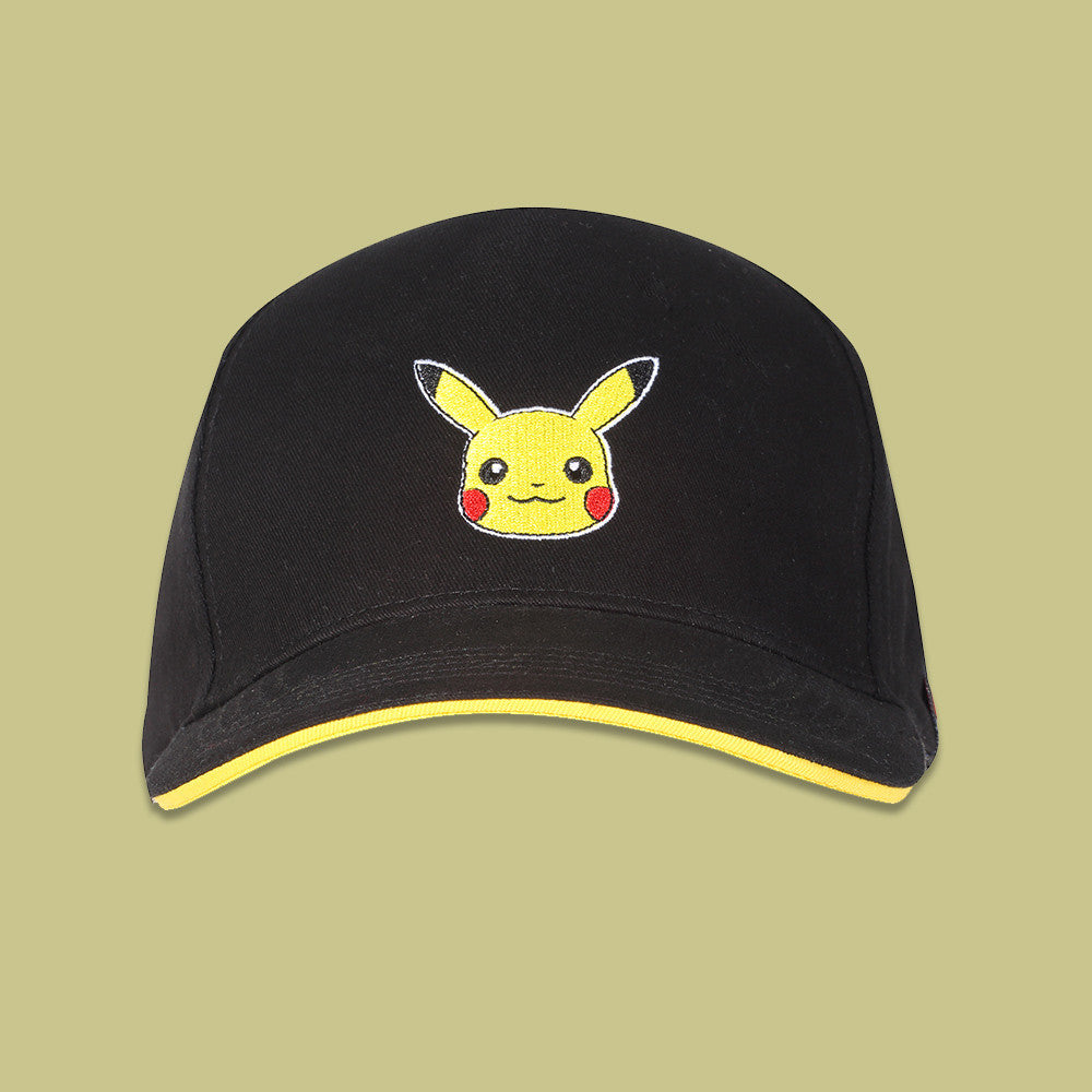 Pokemon - Pikachu Wink (Unisex Black Snapback Cap) One Size
