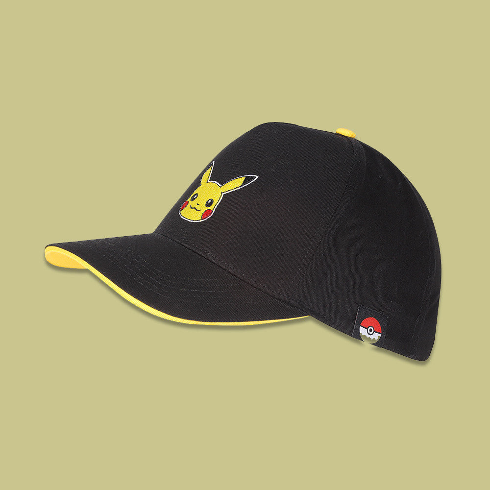 Pokemon - Pikachu Wink (Unisex Black Snapback Cap) One Size