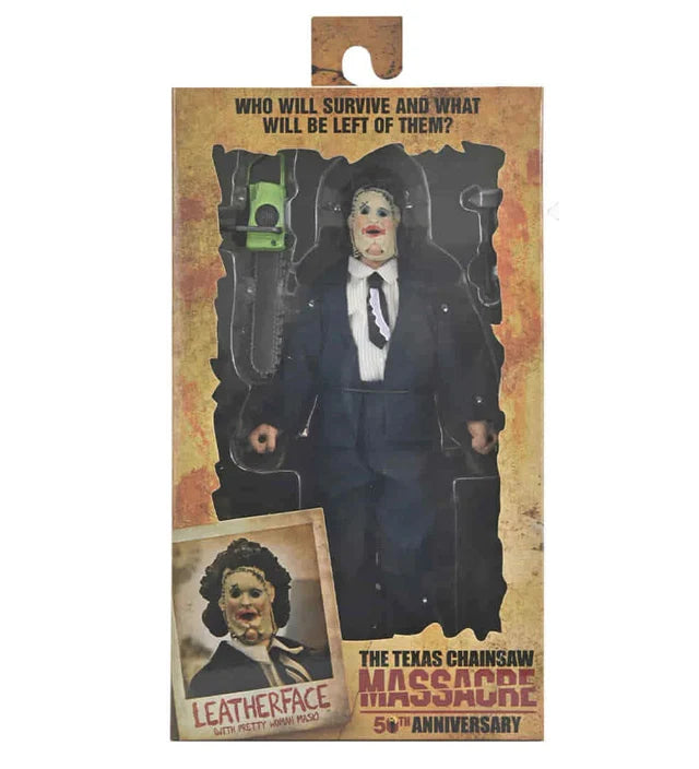 The Texas Chainsaw Massacre Leatherface 50th Anniversary 8″ Clothed NECA Figure
