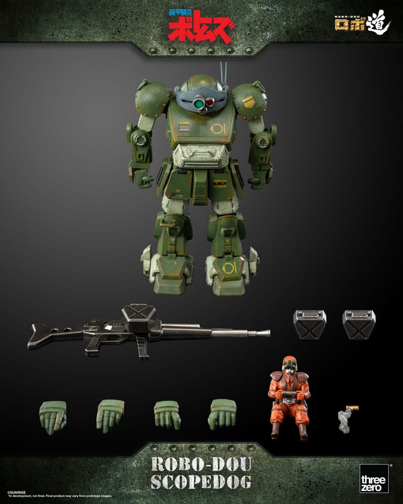 Armored Trooper Votoms Robo-Dou Scopedog 15 cm Action Figure