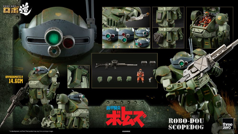 Armored Trooper Votoms Robo-Dou Scopedog 15 cm Action Figure