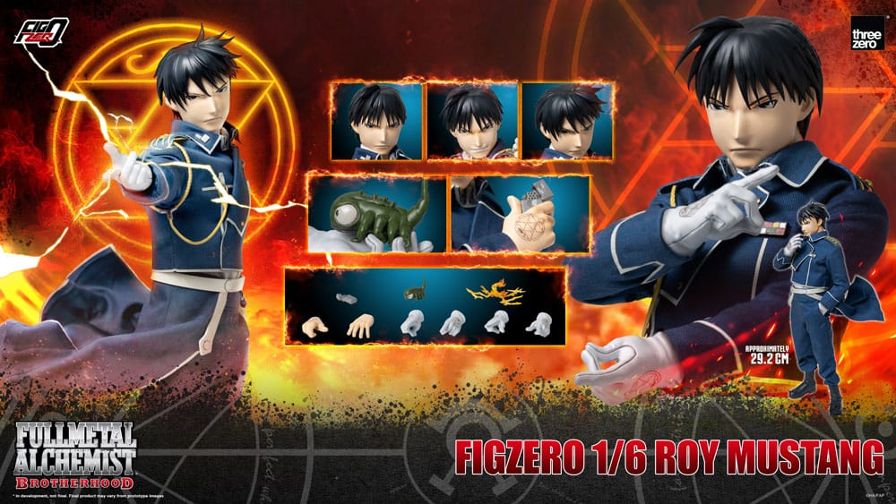 Fullmetal Alchemist Brotherhood FigZero Roy Mustang 29 cm 1/6 Action Figure