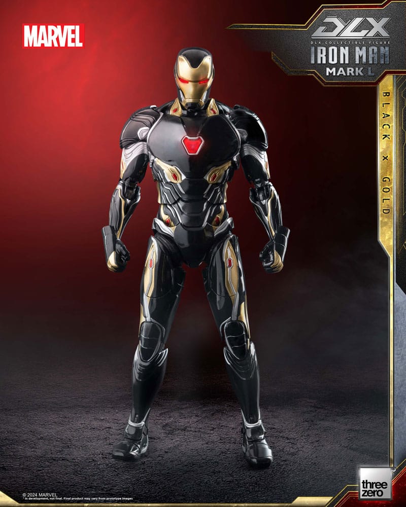 Infinity Saga Iron Man Mark 50 (Black X Gold) 17 cm 1/12 DLX Action Figure
