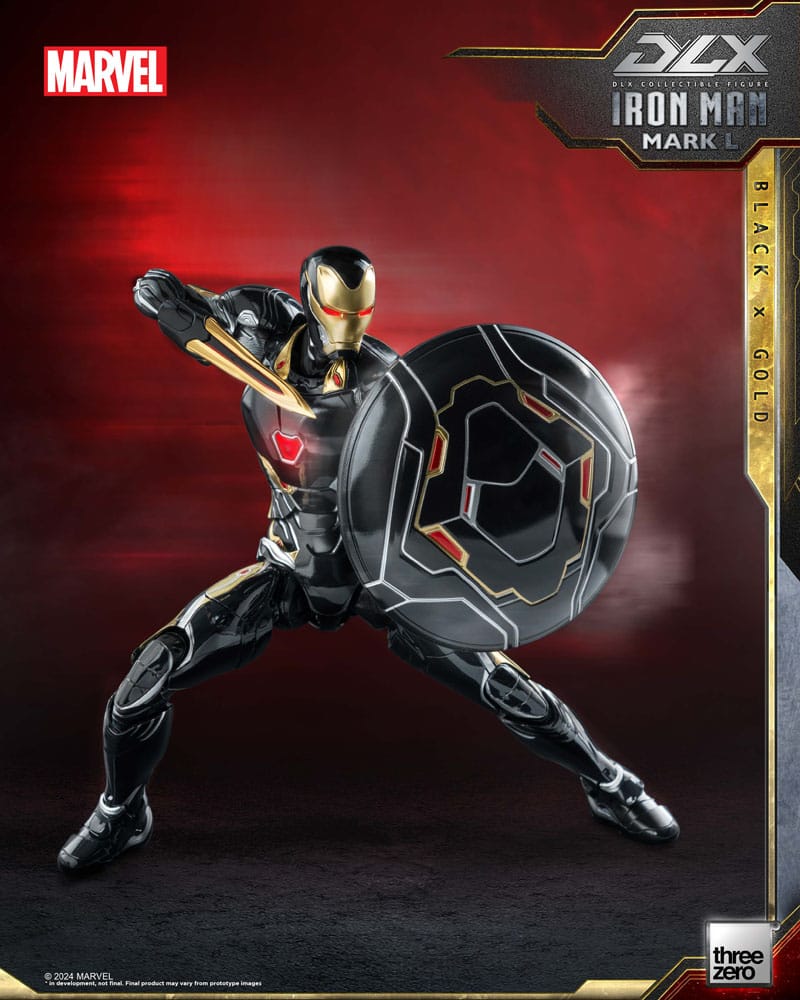 Infinity Saga Iron Man Mark 50 (Black X Gold) 17 cm 1/12 DLX Action Figure