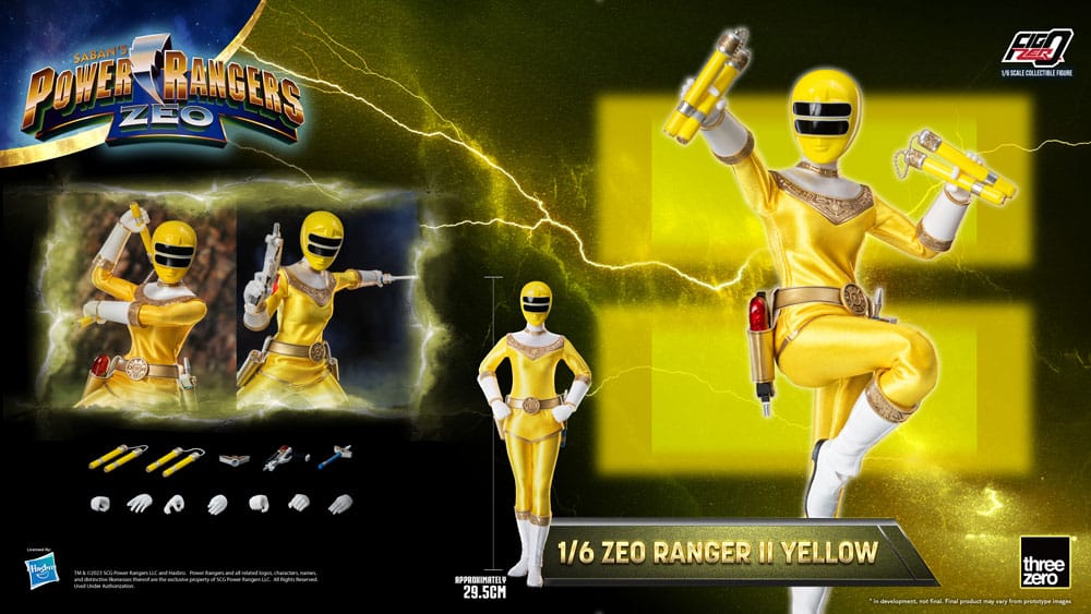 Power Rangers Zeo Ranger II Yellow 30cm 1/6 Scale FigZero Action Figure