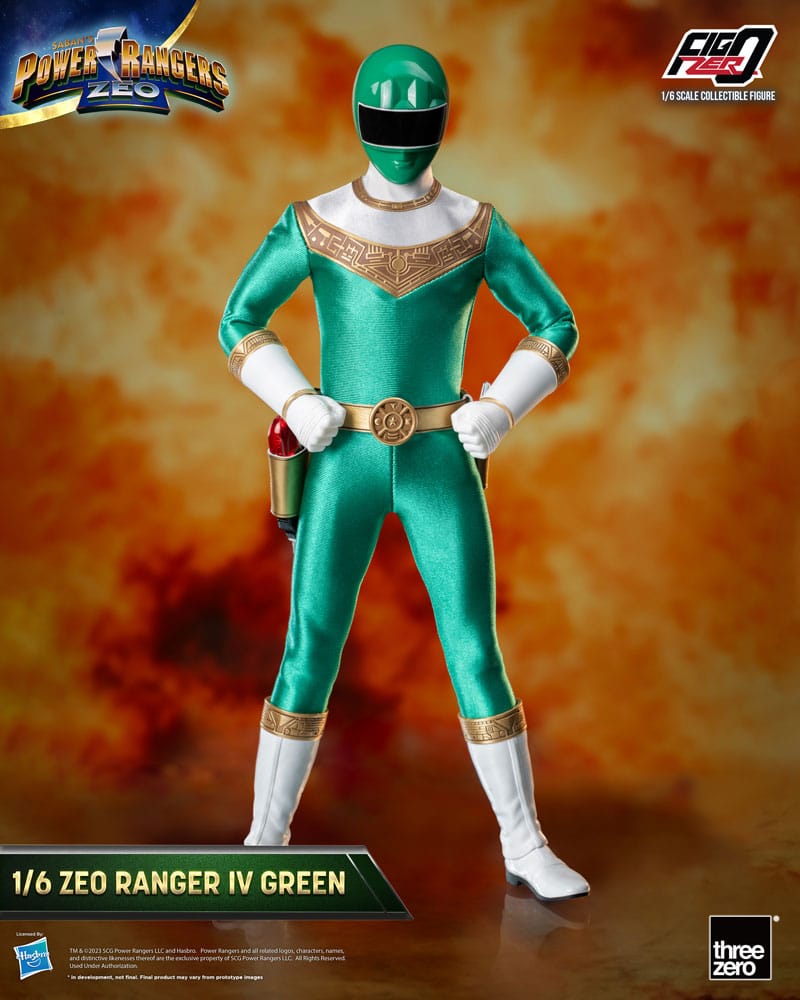 Power Rangers Zeo Ranger IV Green 30cm 1/6 Scale FigZero Action Figure